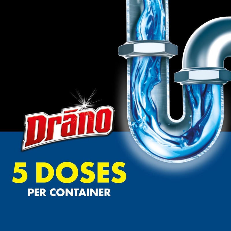 Drano Kitchen Granules Drain Clog Remover and Cleaner, Unclogs blockage from Grease or Cooking Oil, 8.8 oz - Image 5